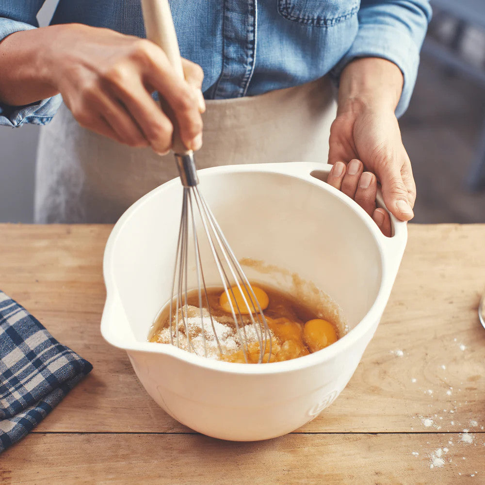 Clay Mixing Bowl Small - 9.6" x 7" x 5.3" (2.6 qt)