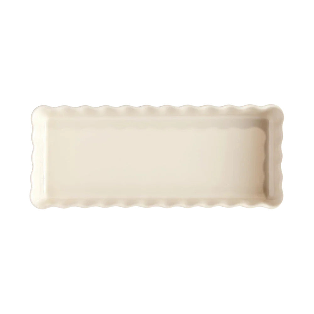 Clay Rectangular Tart Dish Small 6" x 14" - 1.7 qt