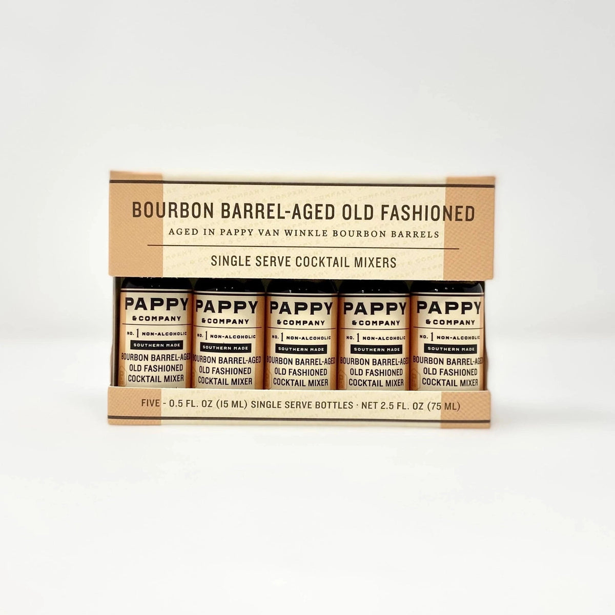 Pappy Van Winkle Bourbon Barrel-Aged Old Fashioned Mix - Single Serve 5 Pack