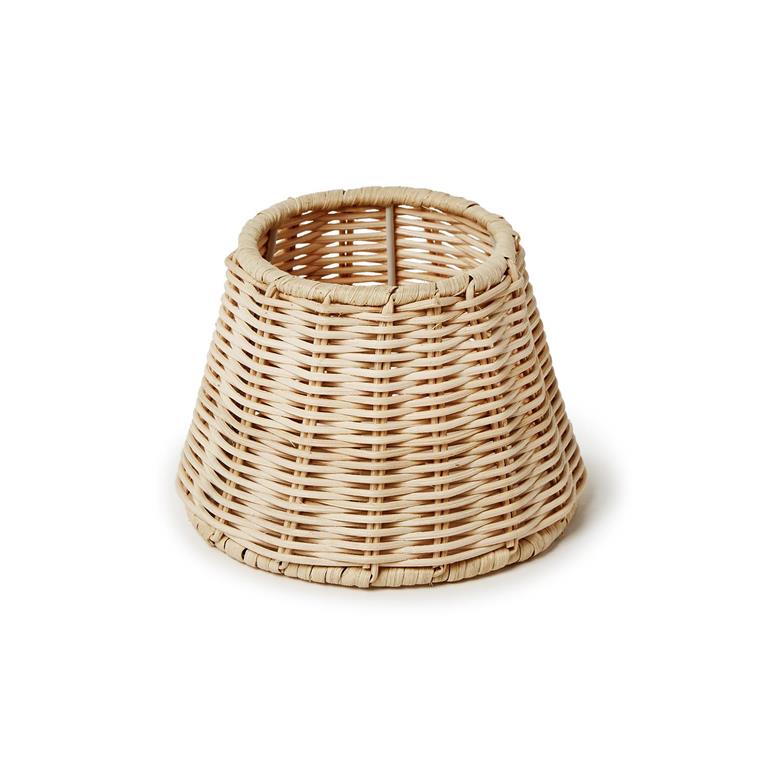 Rattan Lampshade with Straight Edge