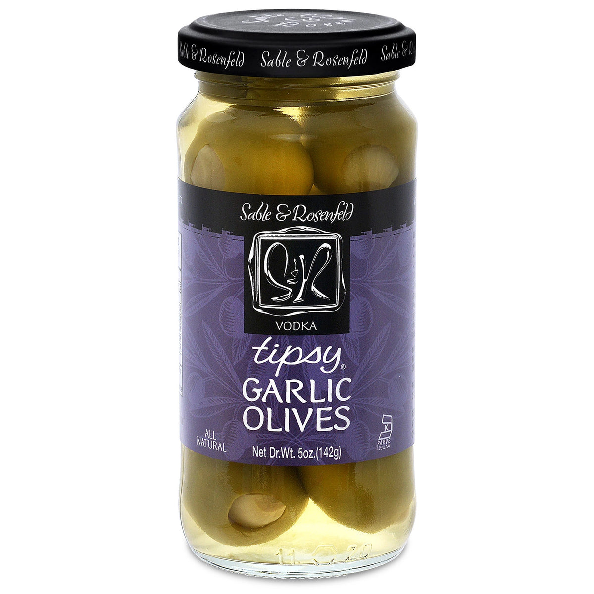 Sable & Rosenfeld All Natural Tipsy Vodka Garlic Olives - 5oz