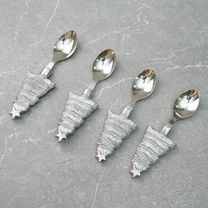 Christmas Tree Coffee Spoons S/4
