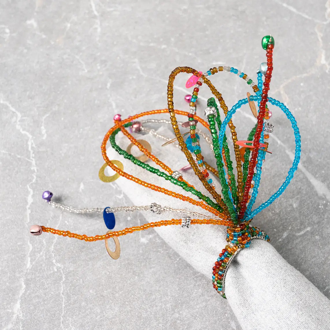 Colorful Beaded Napkin Ring