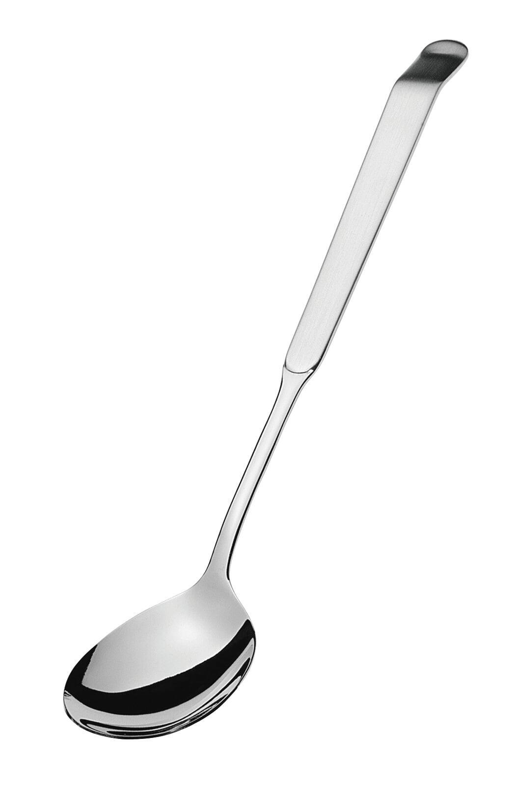 "Buffet" Salad Serving Spoon Small, S/S Satin/Mirror, 9" 3/8