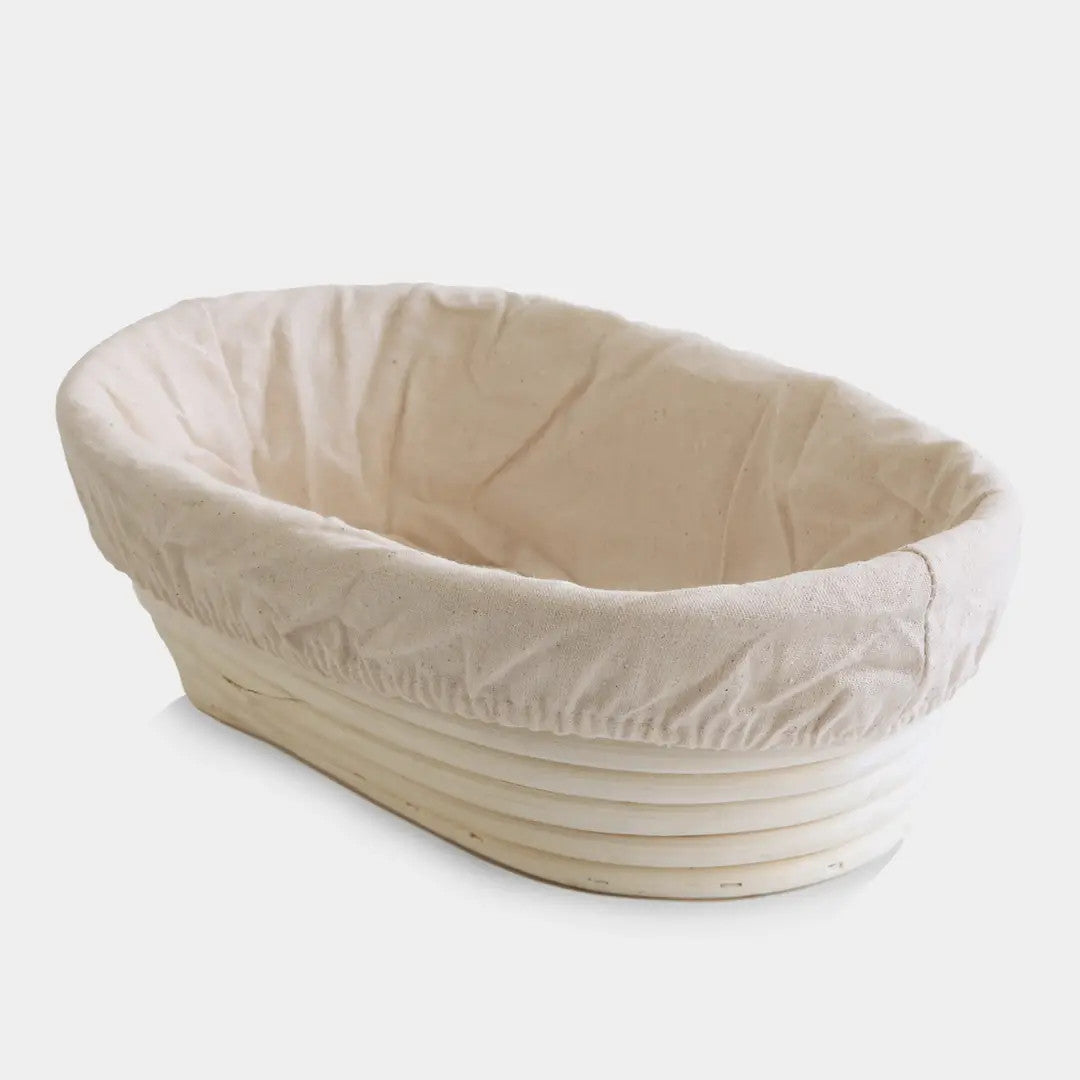 Oval Rattan Bread Proofing Basket and Liner