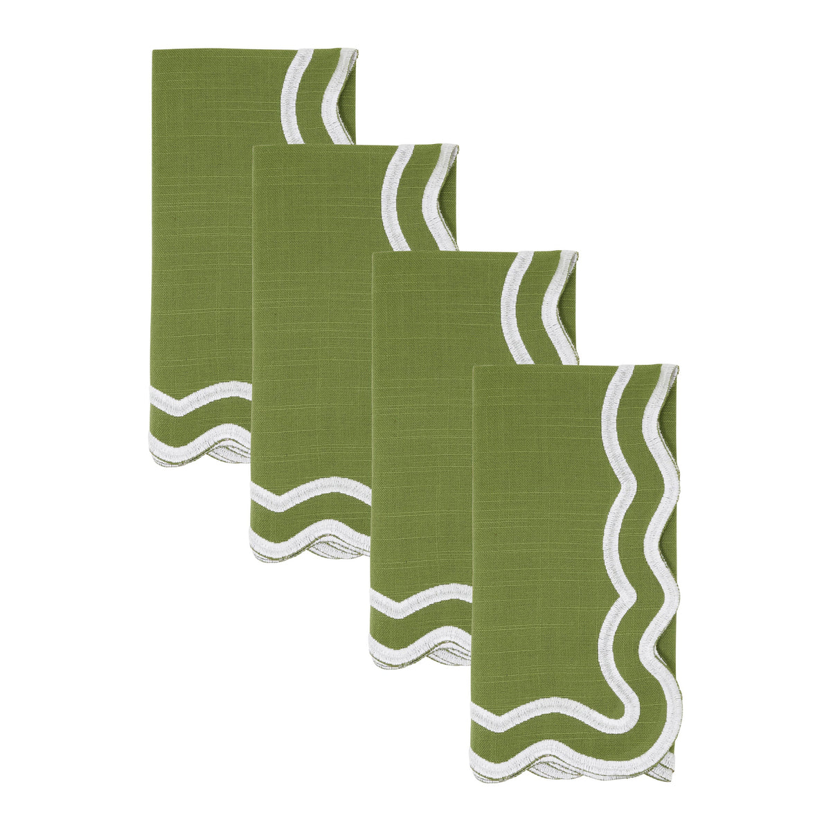 Scalloped Edge Cloth Napkin