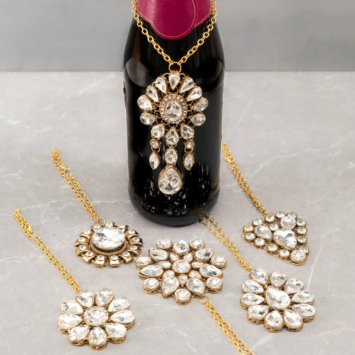 Wine Bottle Charms, Asst.6