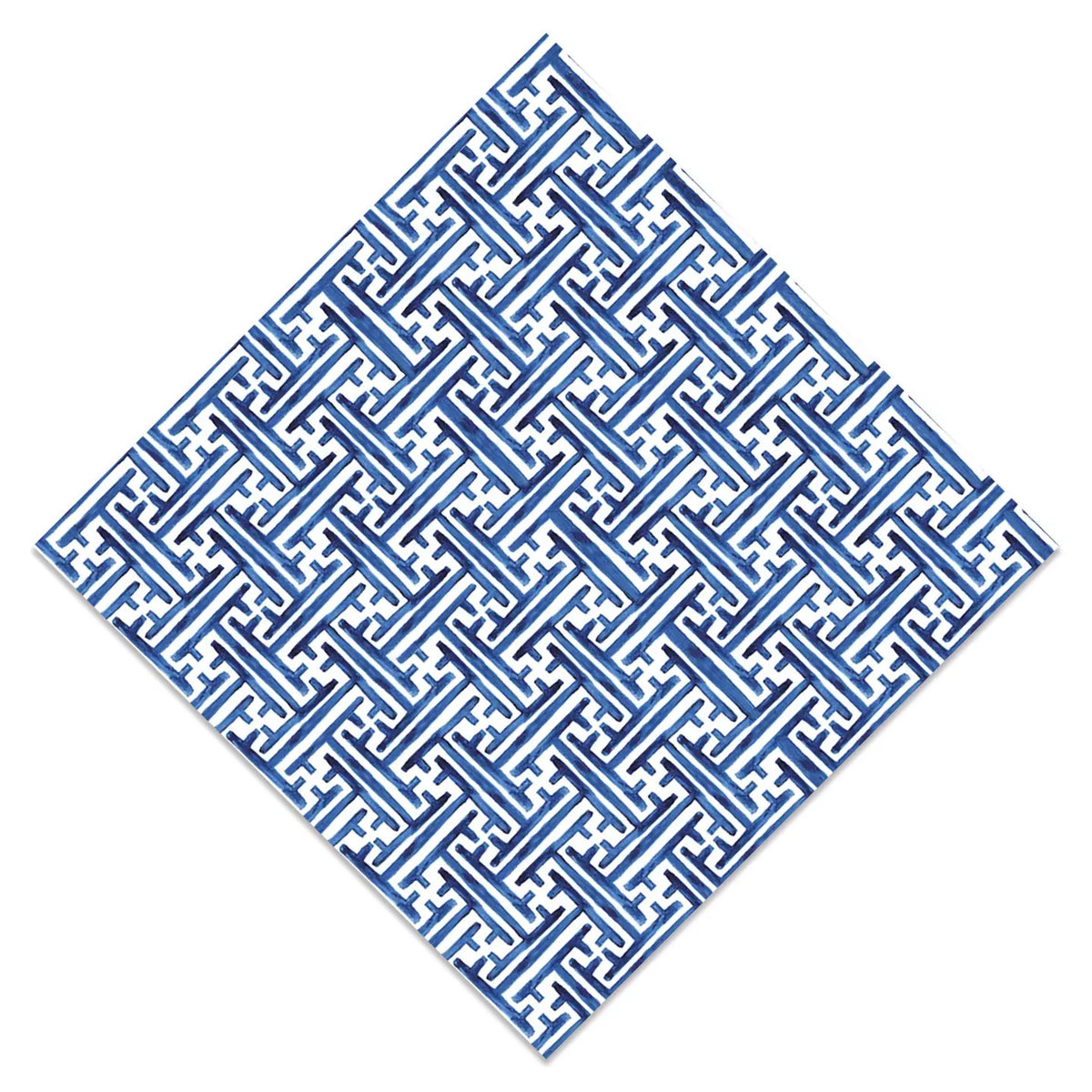 Paper Cocktail Napkins | Navy Basketweave