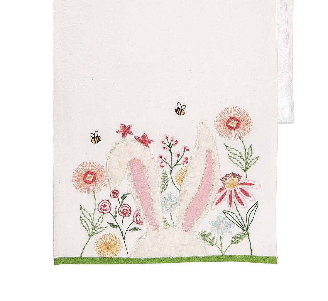 Easter Hello Spring Bunny Ears Table Runner