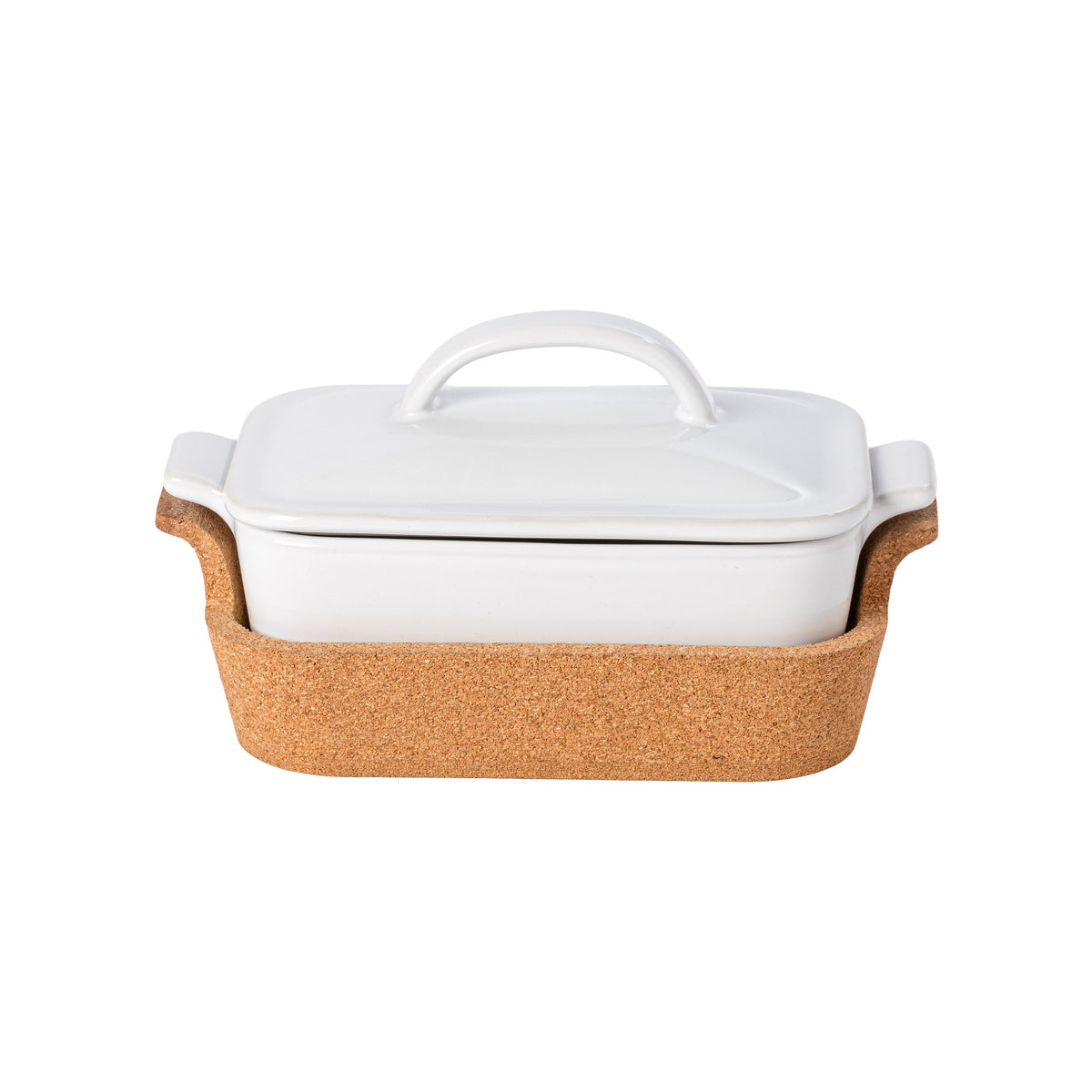Gift Rectangular Covered Casserole with Cork Tray Ensemble, Casafina by COSTA NOVA