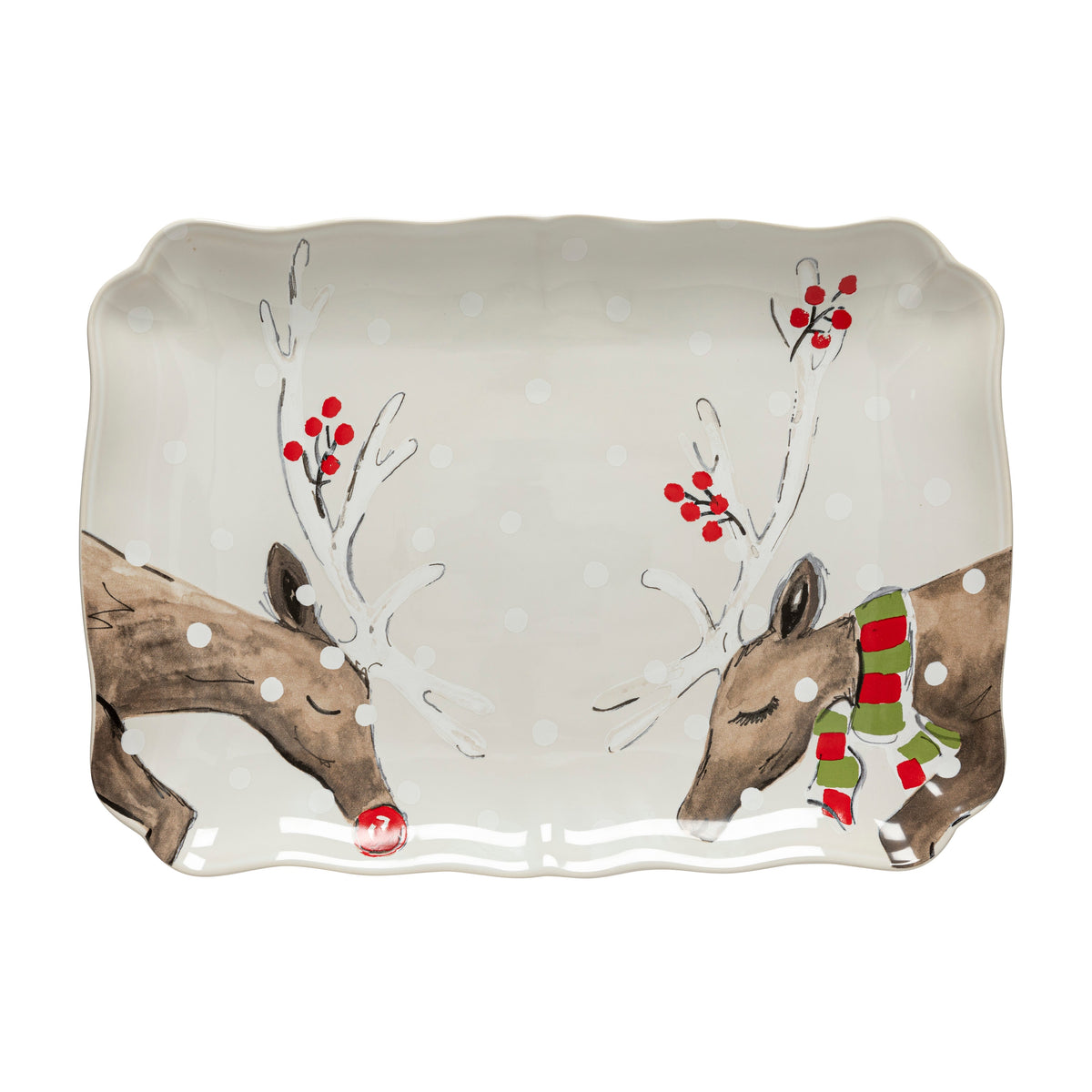 Rectangular Platter Deer Friends, Casafina by COSTA NOVA