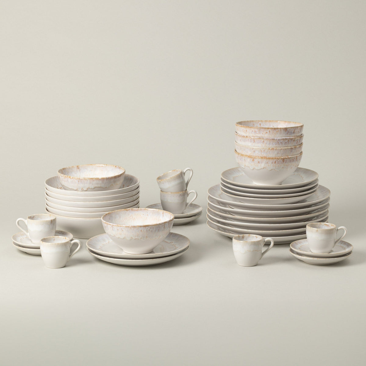 30-Piece Dinnerware Set with Coffee Cup and Saucer Taormina, Casafina by COSTA NOVA