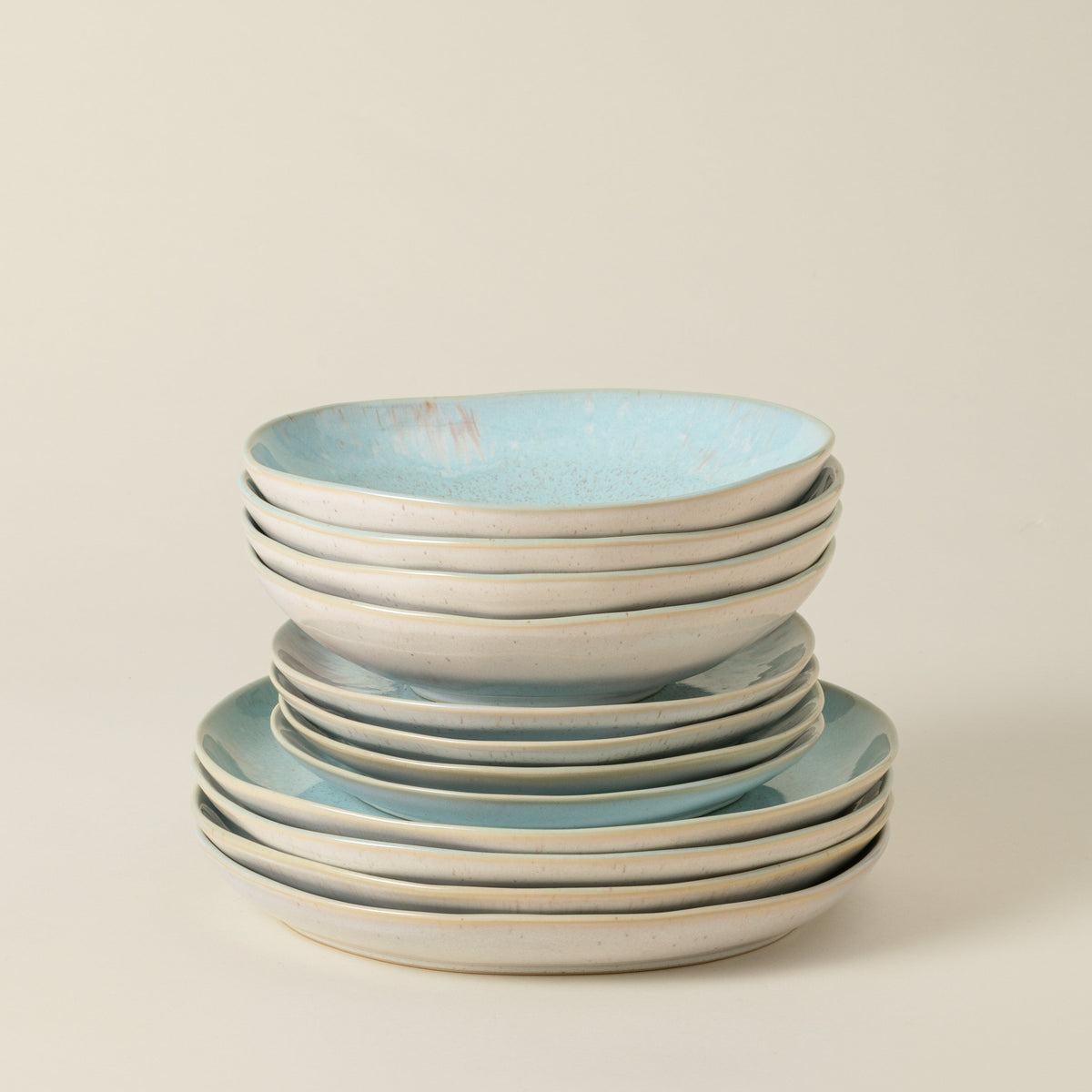 12-Piece Dinnerware Set with Soup/Pasta Bowl Eivissa, Casafina by COSTA NOVA
