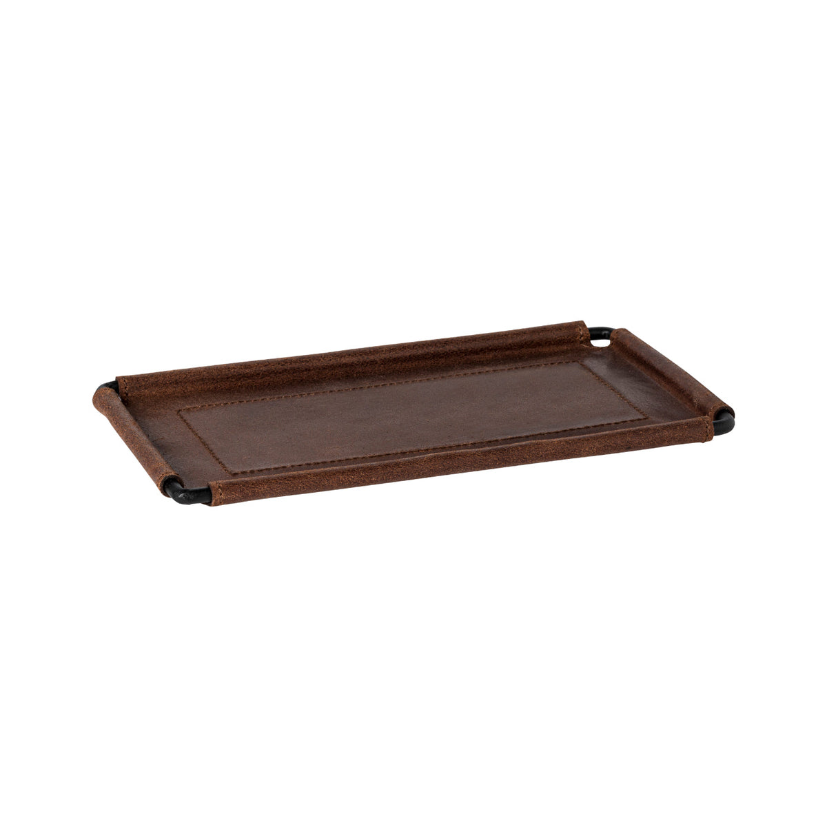 Small Rectangular Leather Tray Leather