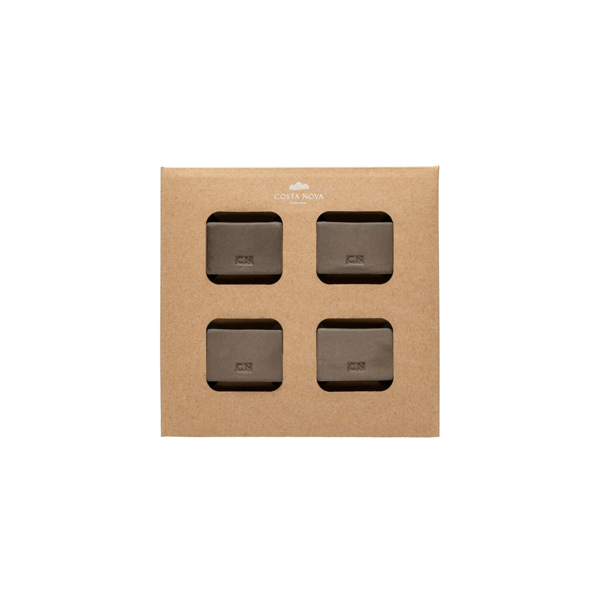 Set 4 Rectangular Ecogres Napkin Rings Napkin Ring - eco Grés