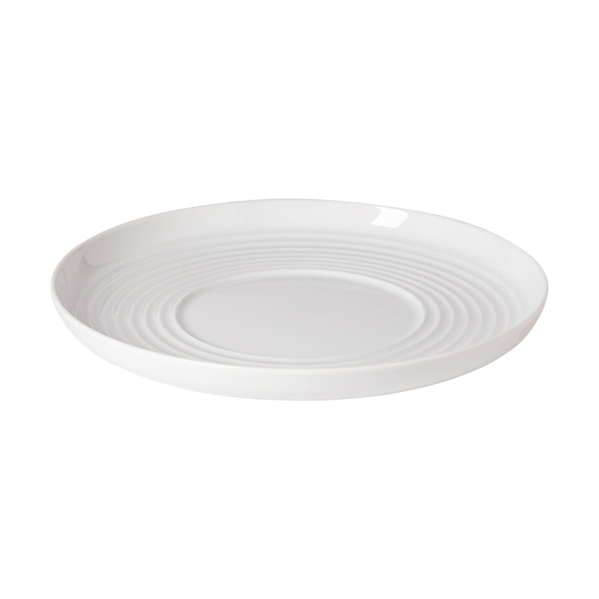 Set of 6 Porcelain Deep Round Wavy Plate Resonance