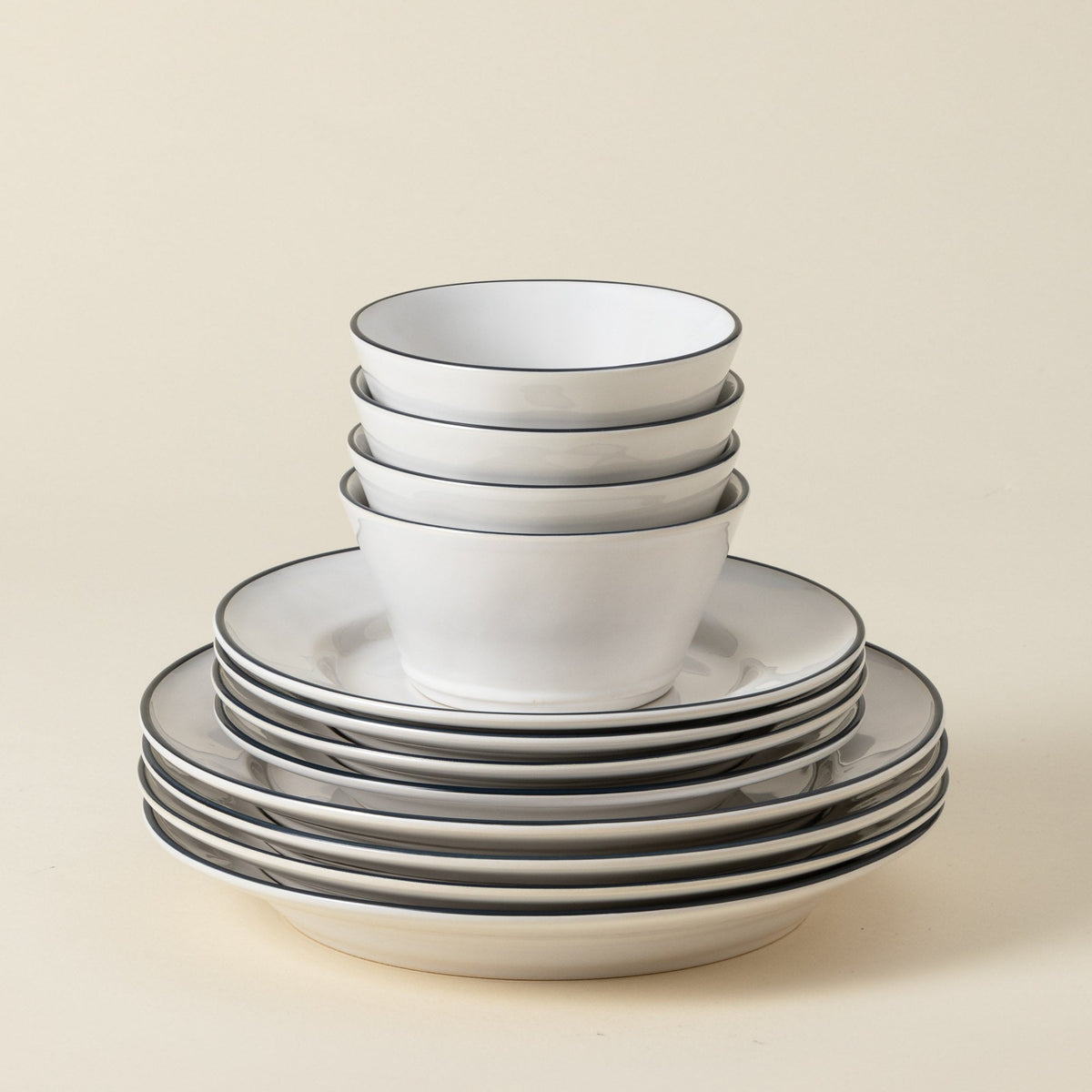 12-Piece Dinnerware Set with Bowl Beja