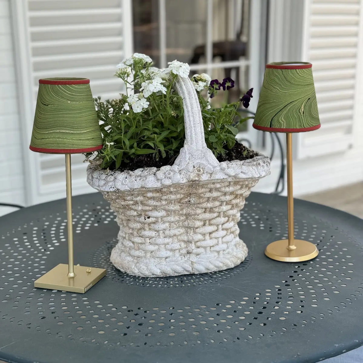 Small Marble Shade Cover in Emerald