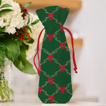 @Bottle Keeper Pouch Holiday Trellis