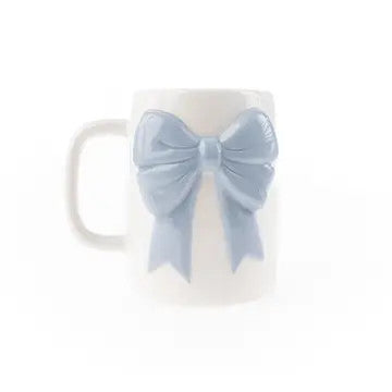 Ceramic Bow Mug Blue