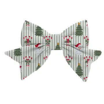 @Magnetic Bow Peppermint Pine