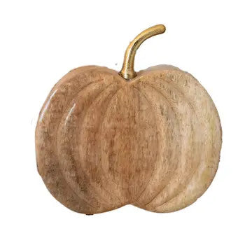 @Wood Natural Pumpkin Gold Small