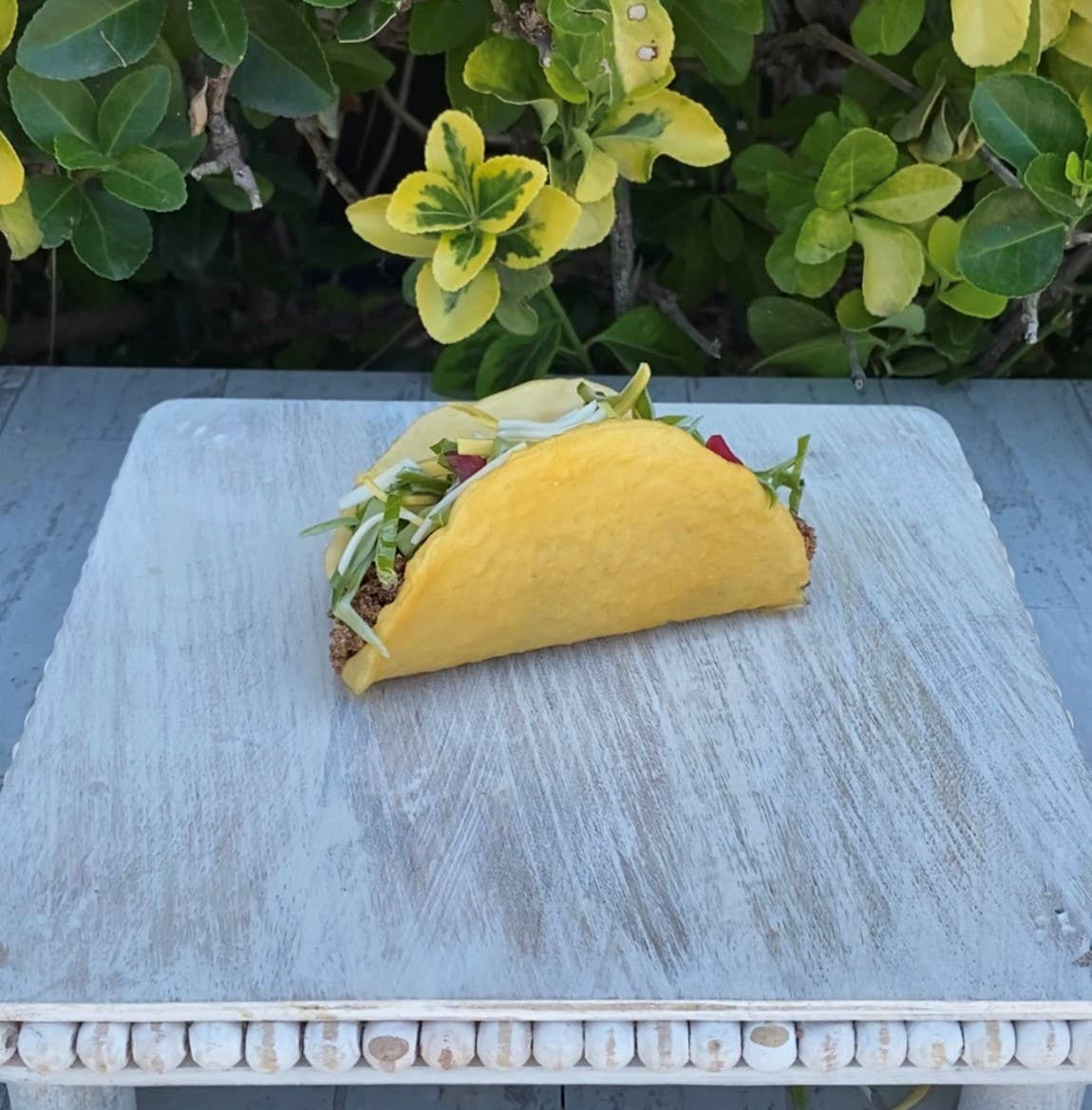 Decorative Beef Taco Replica Tabletop Object