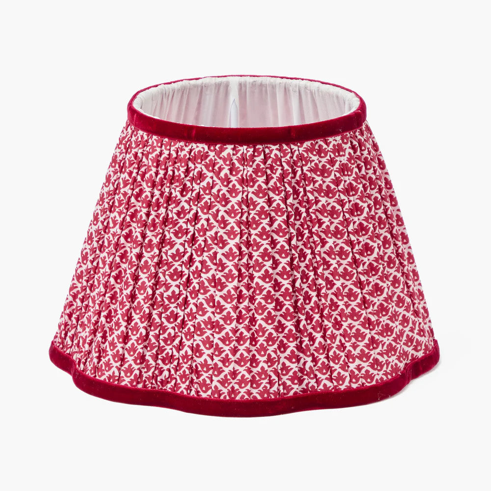 Red Lotus Lampshade
