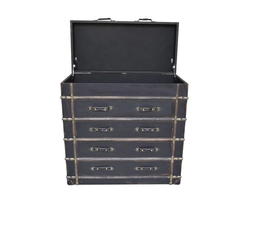 Vintage-Inspired Luggage Accent Chest