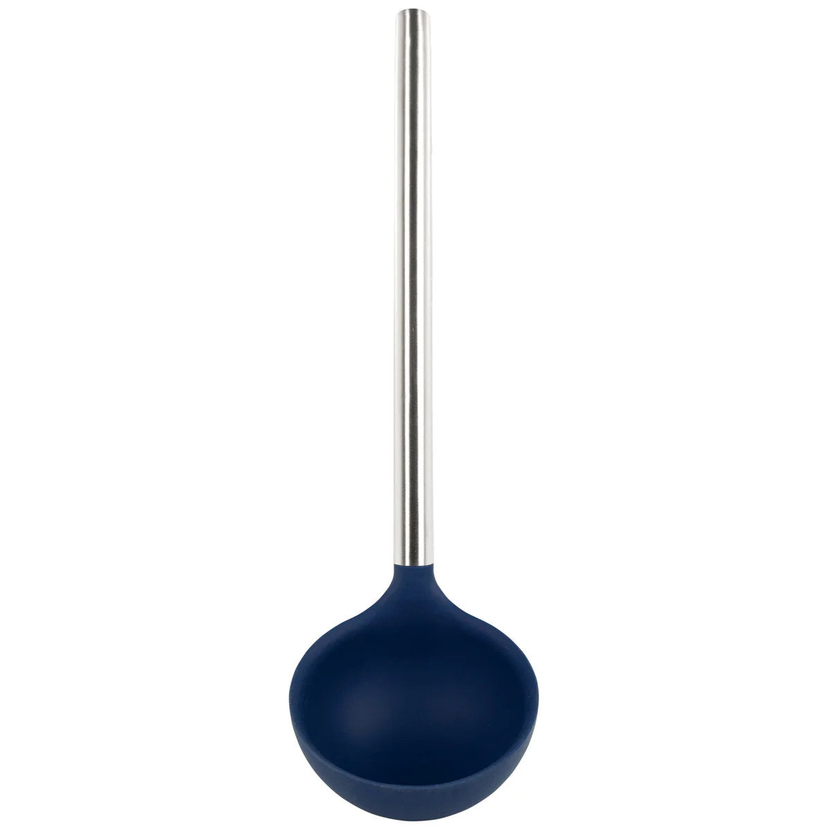 Silicone Ladle with Stainless Steel Handle Deep Indigo