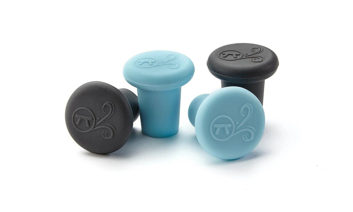 Wine Bottle Stopper, Silicone, Set of 4