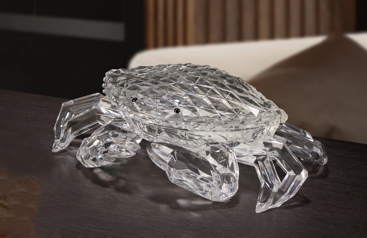 Large Acrylic Crab Dish with Lid