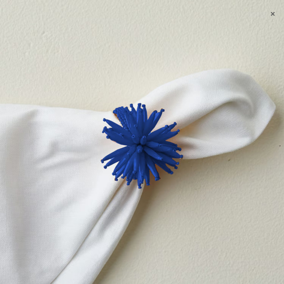 Spike Blue Napkin Ring