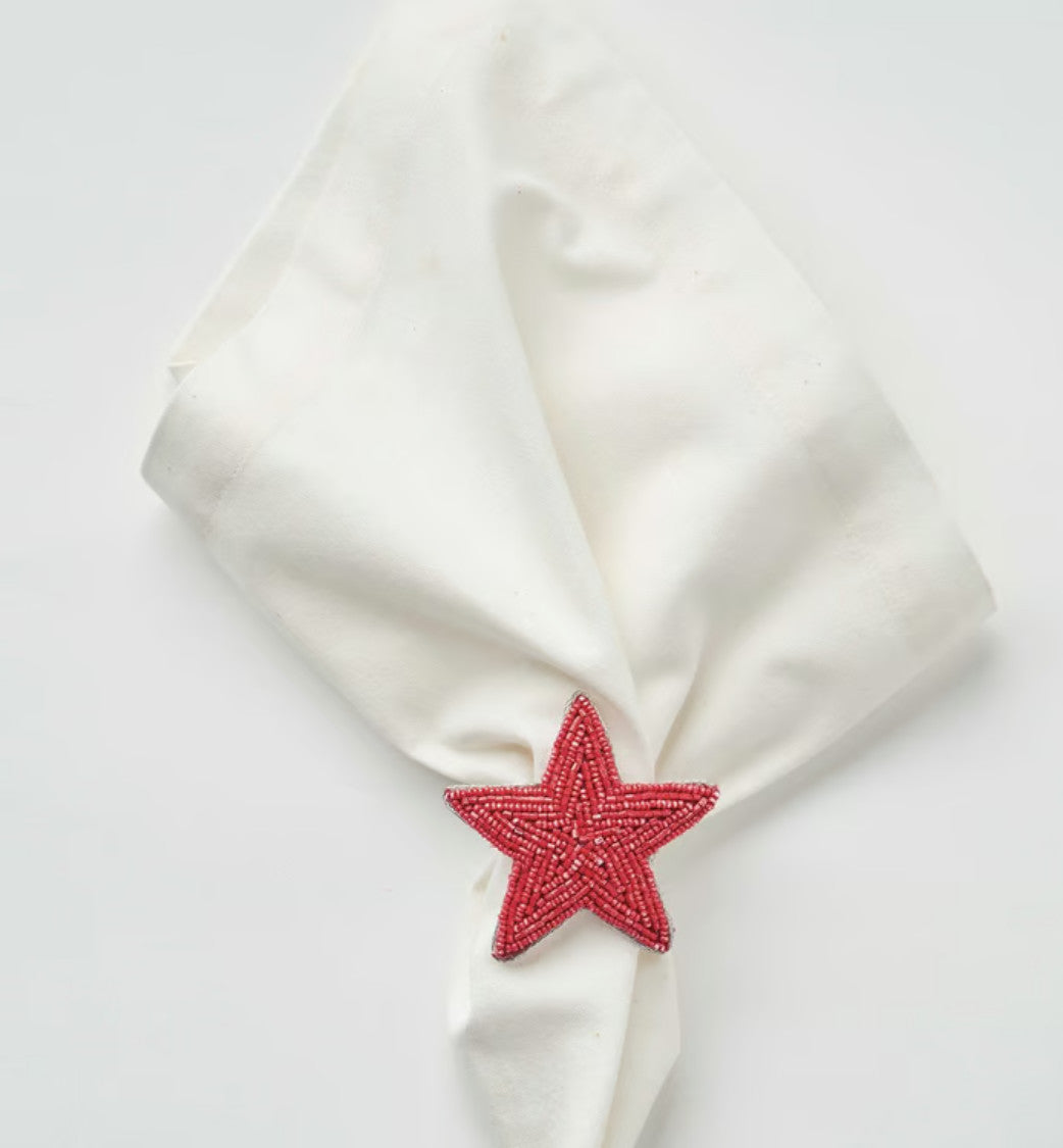 Star Napkin Rings (Assorted Red, White, or Blue)