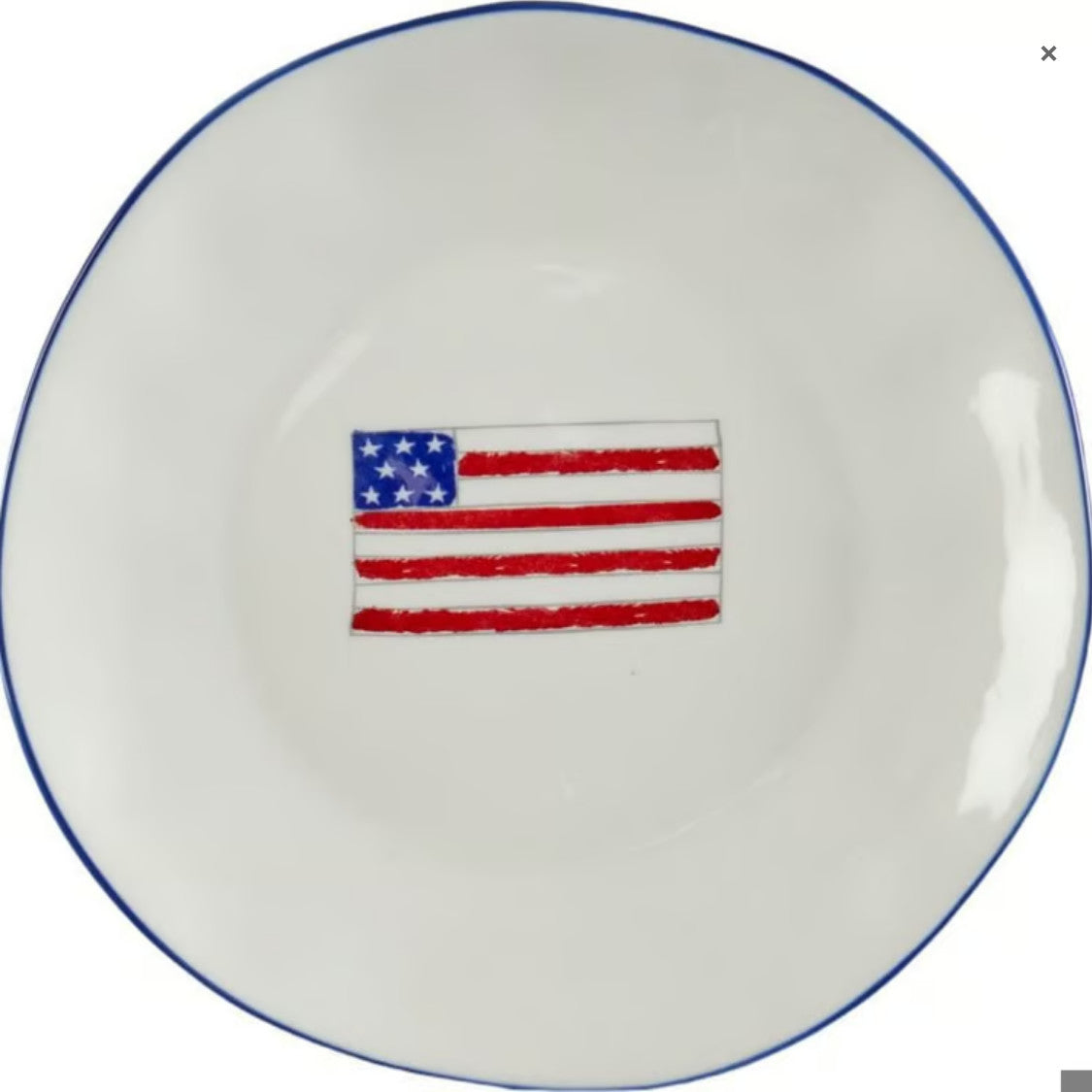 Americana Flag Salad Plate