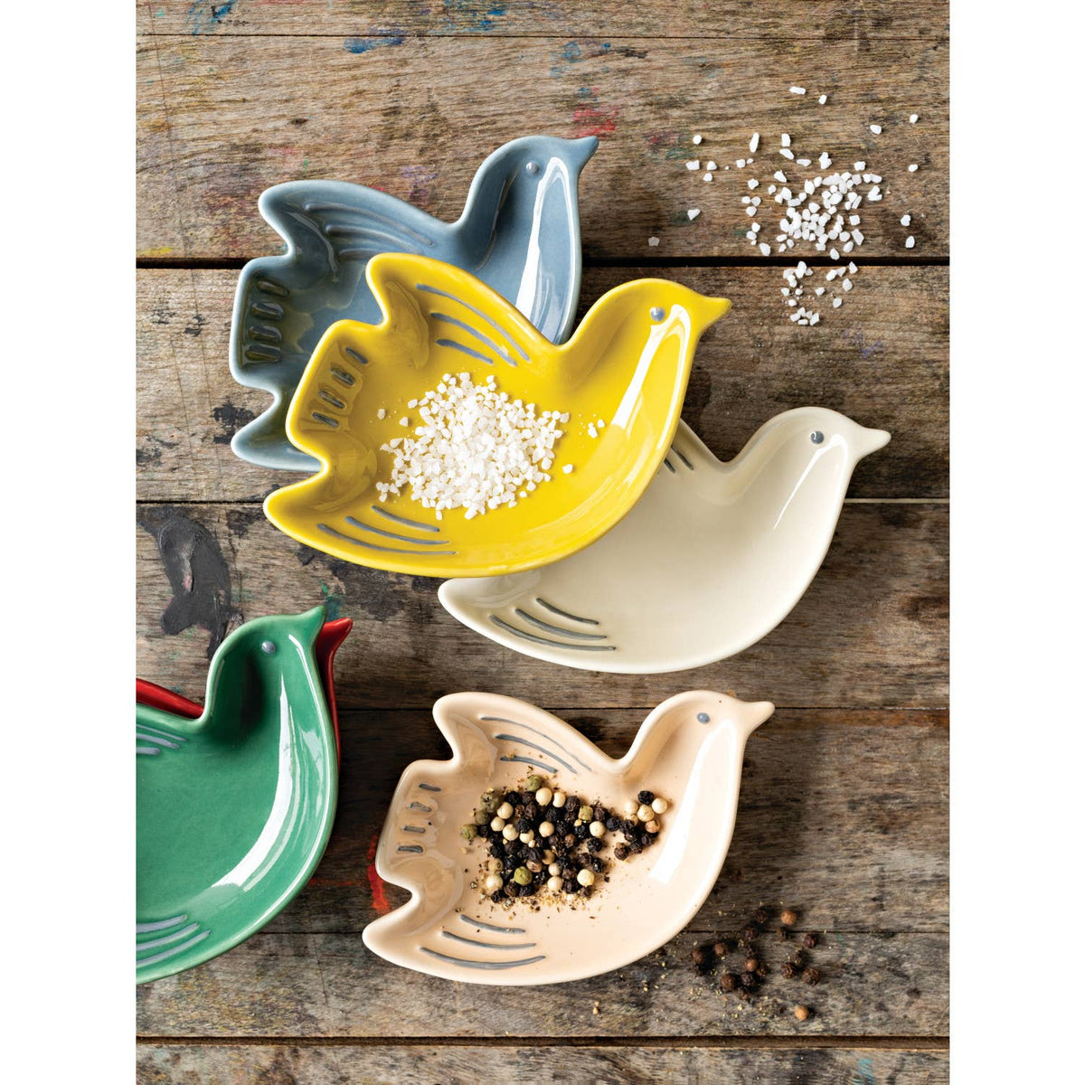 Bird Shaped Pinch Bowl Set of 6