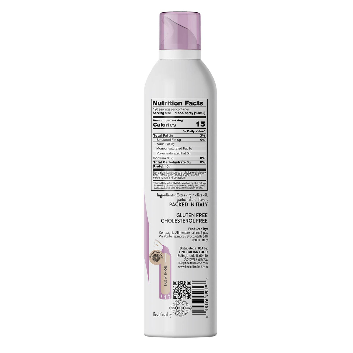 Mantova Garlic Extra Virgin Olive Oil Spray, 8 oz.