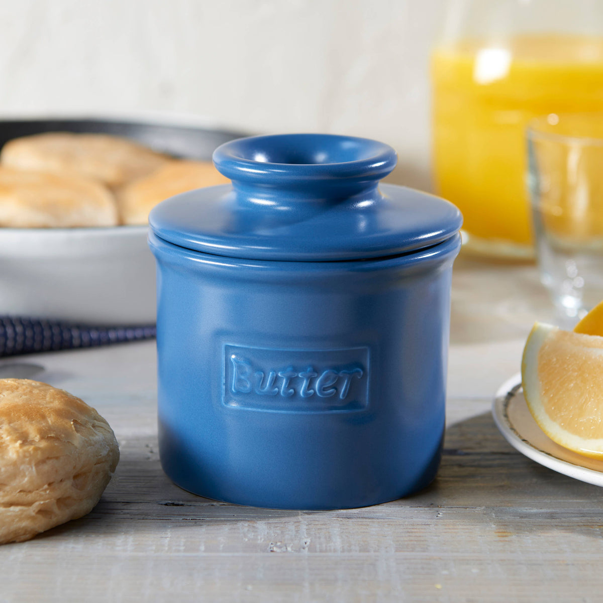 The Original Butter Bell® Crock - Cafe Matte Navy