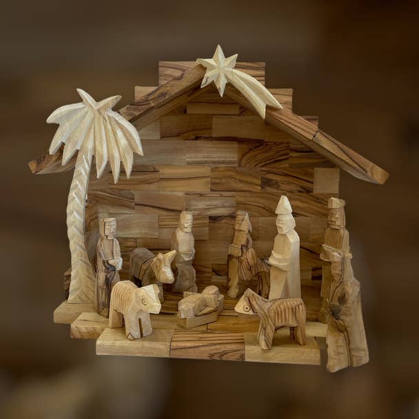 Children's Nativity with Stable