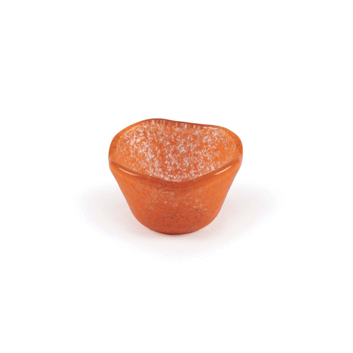 Glass Dinnerware dia.3.25" h:2" 4 oz. Round Orange Glass Ramekin (Set of 4)