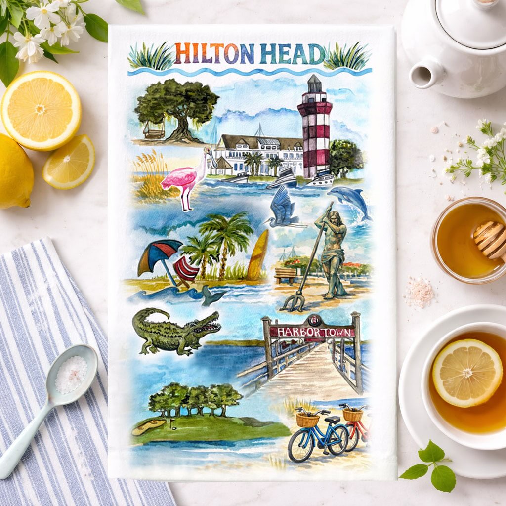 Hilton Head SC Tea Towel — photo 2