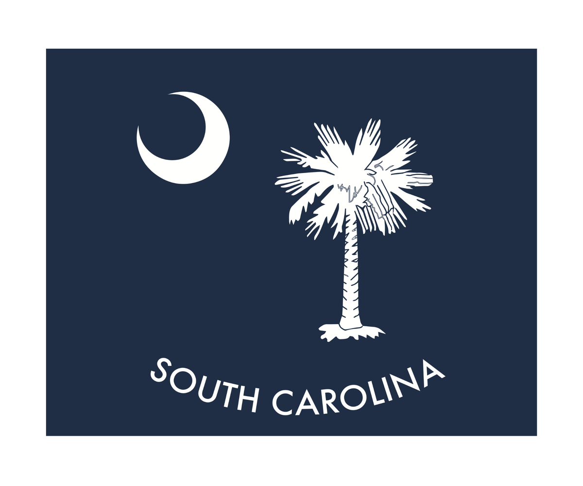 South Carolina Palmetto Swedish Towel