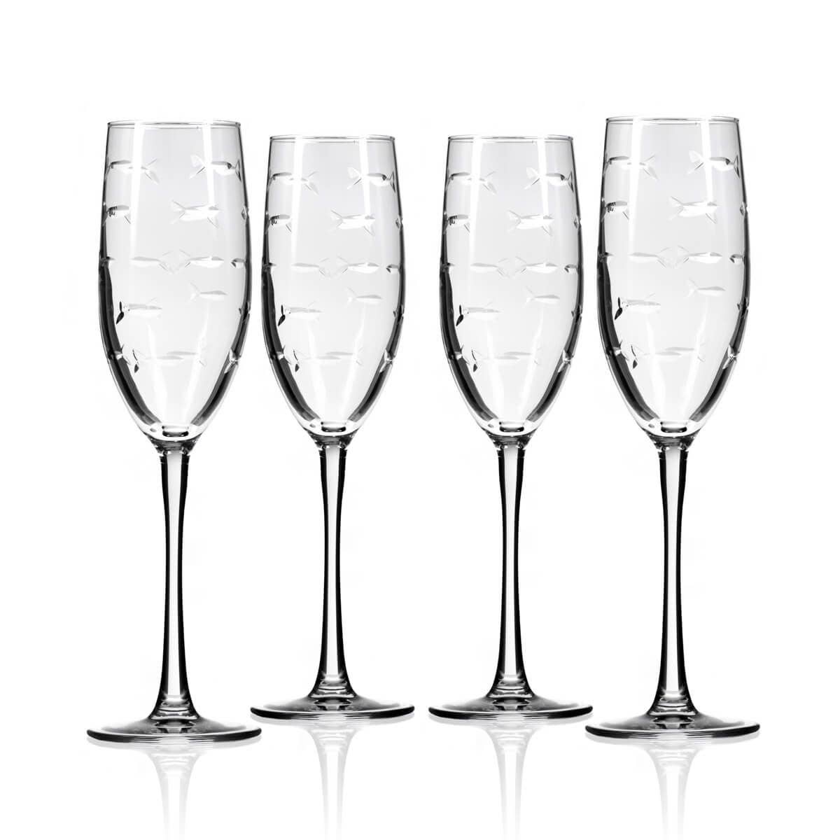 School of Fish Champagne Flute 8oz