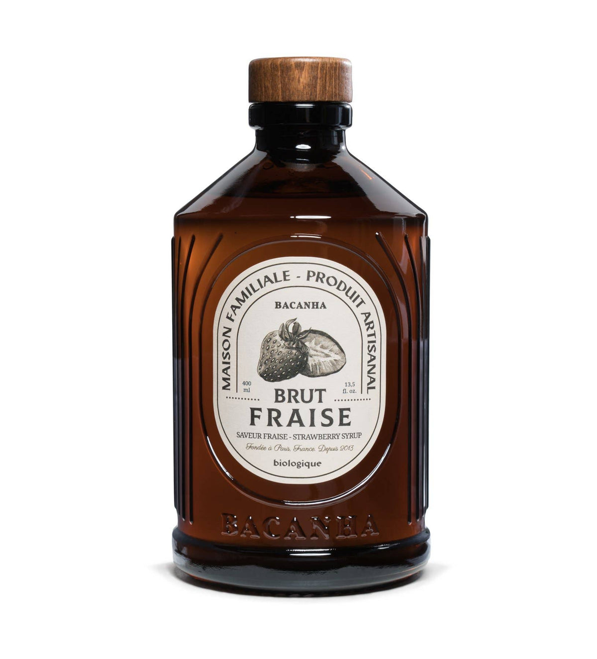 Raw Strawberry Syrup - Organic - 400ml - 13,5 fl. oz.