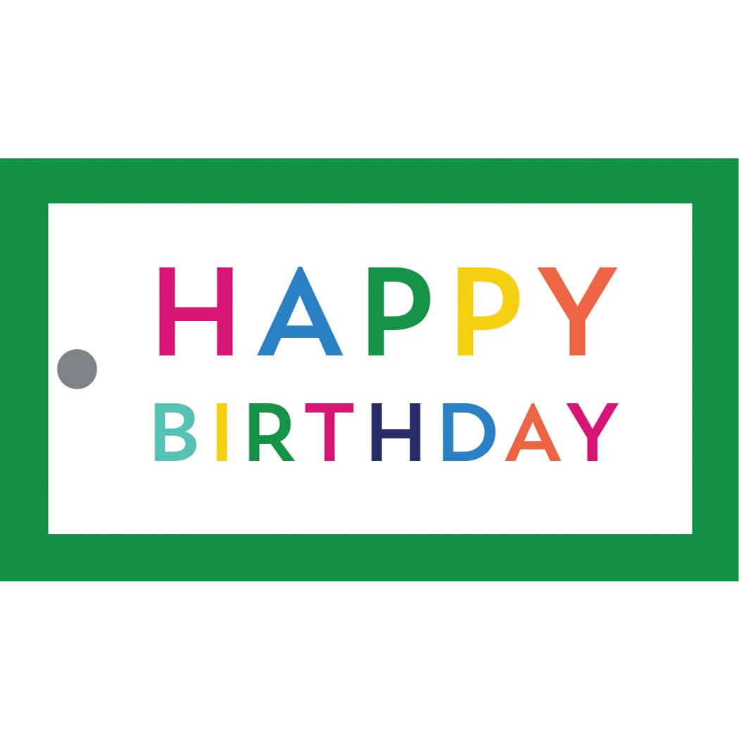 Full-Color Gift Tags | Colorful Birthday