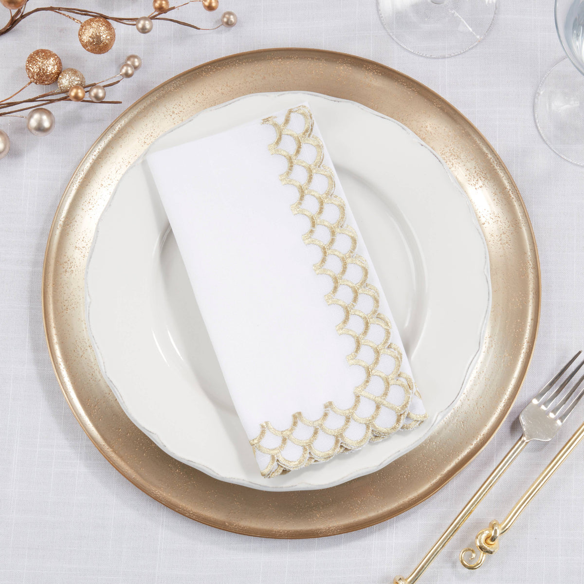 Scalloped Edge Napkin