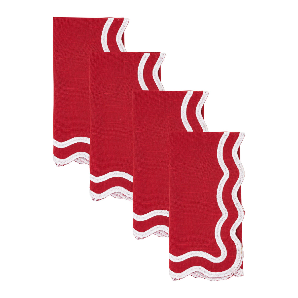Scalloped Edge Cloth Napkin