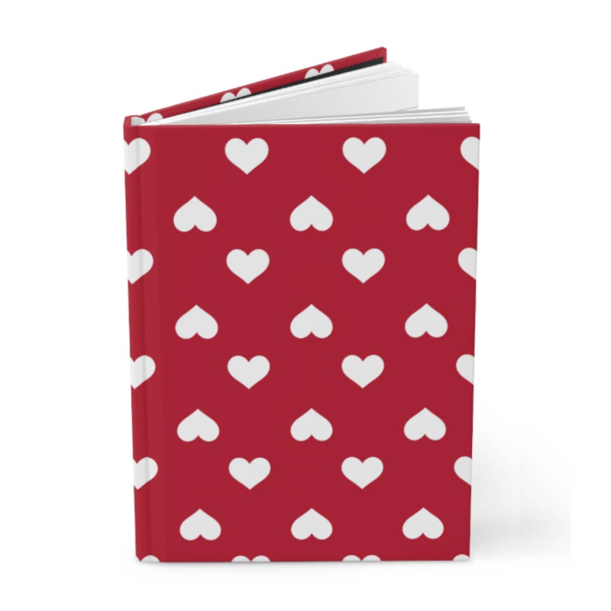 Journal Notebook - Red Hearts Valentines Day
