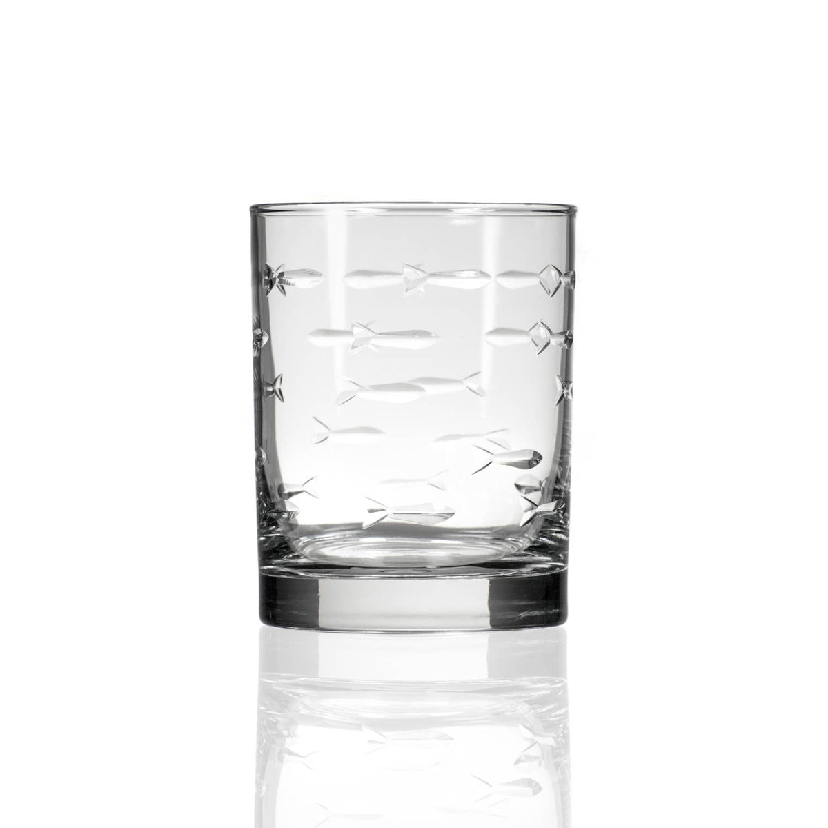 School of Fish Double Old Fashioned Glass 13oz