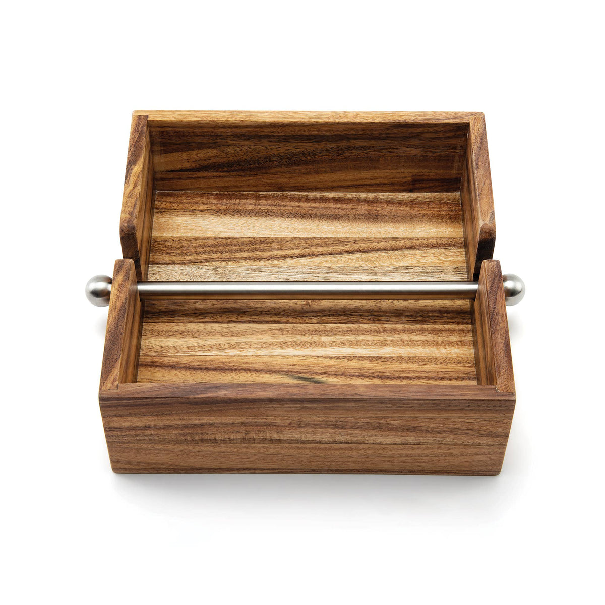 Ironwood Gourmet Napkin Holder, Acacia Wood, 7" x 7"